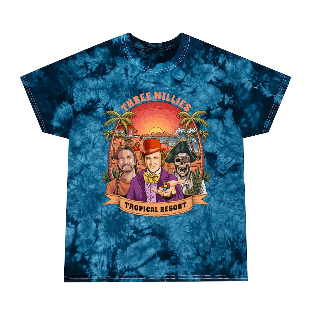 3 Willies on Tie Dye Tee