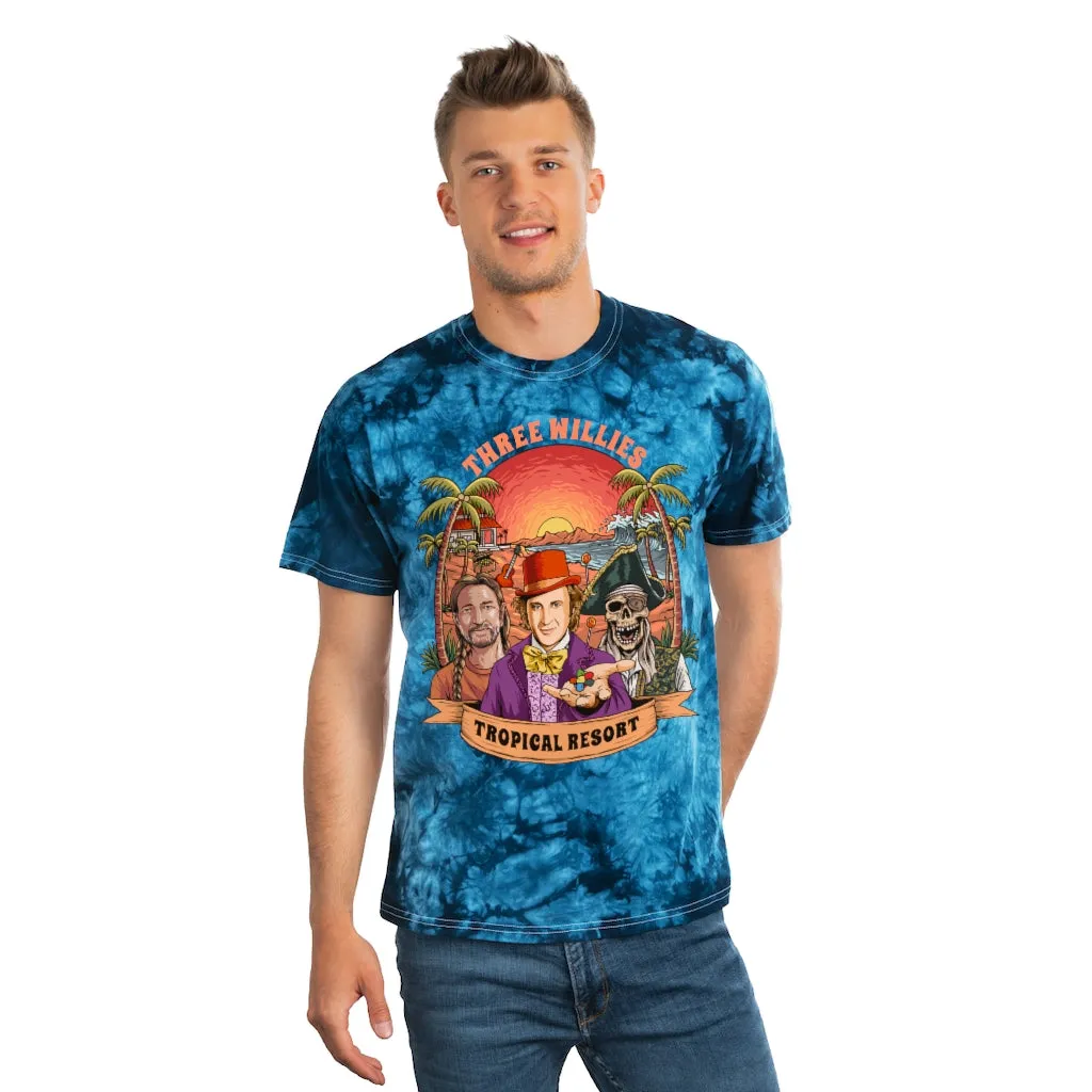3 Willies on Tie Dye Tee