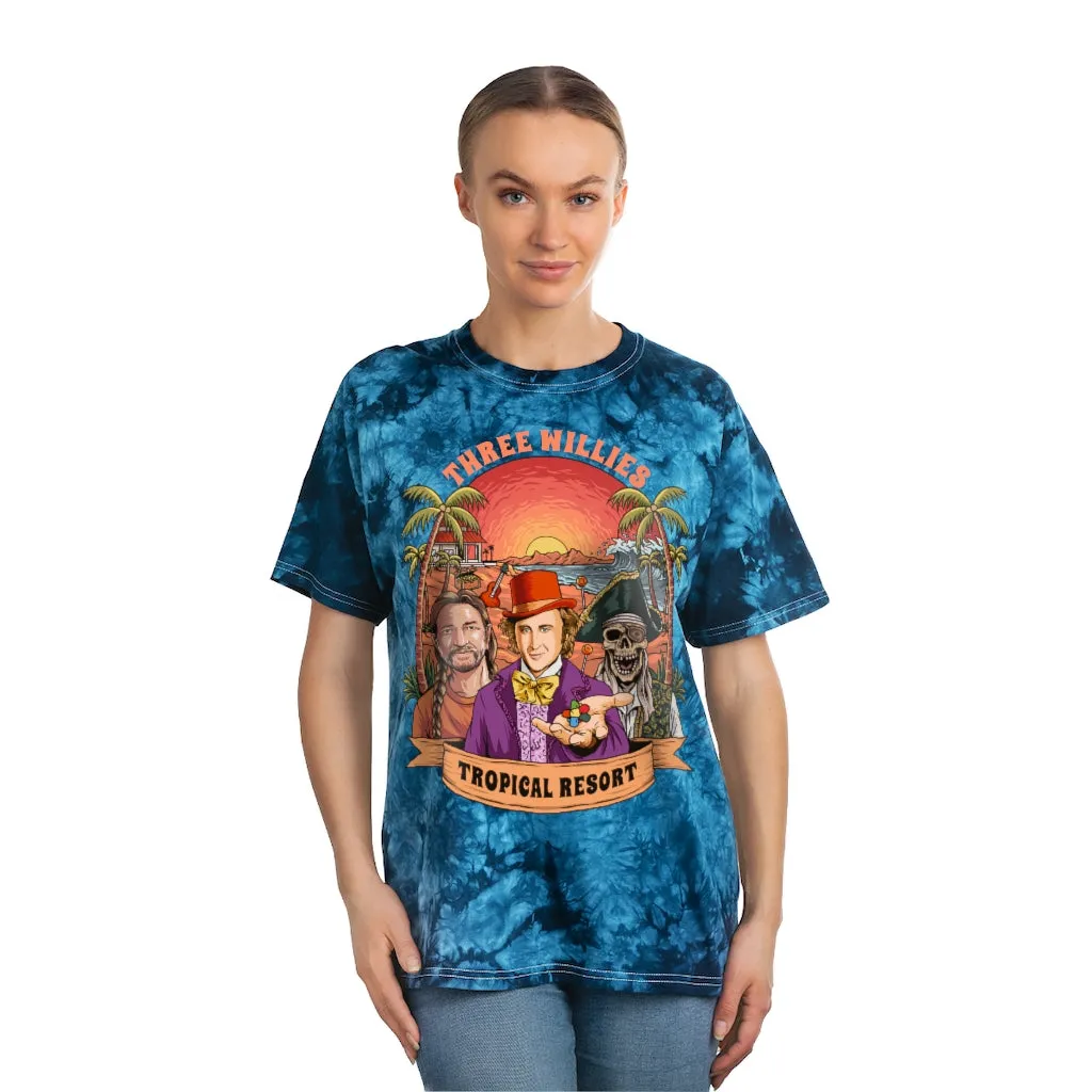 3 Willies on Tie Dye Tee