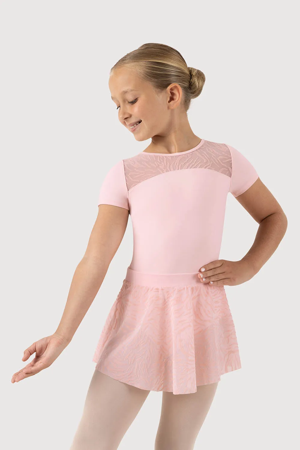 A51171G - Bloch Olivia Flocked Mesh Girls Skirt