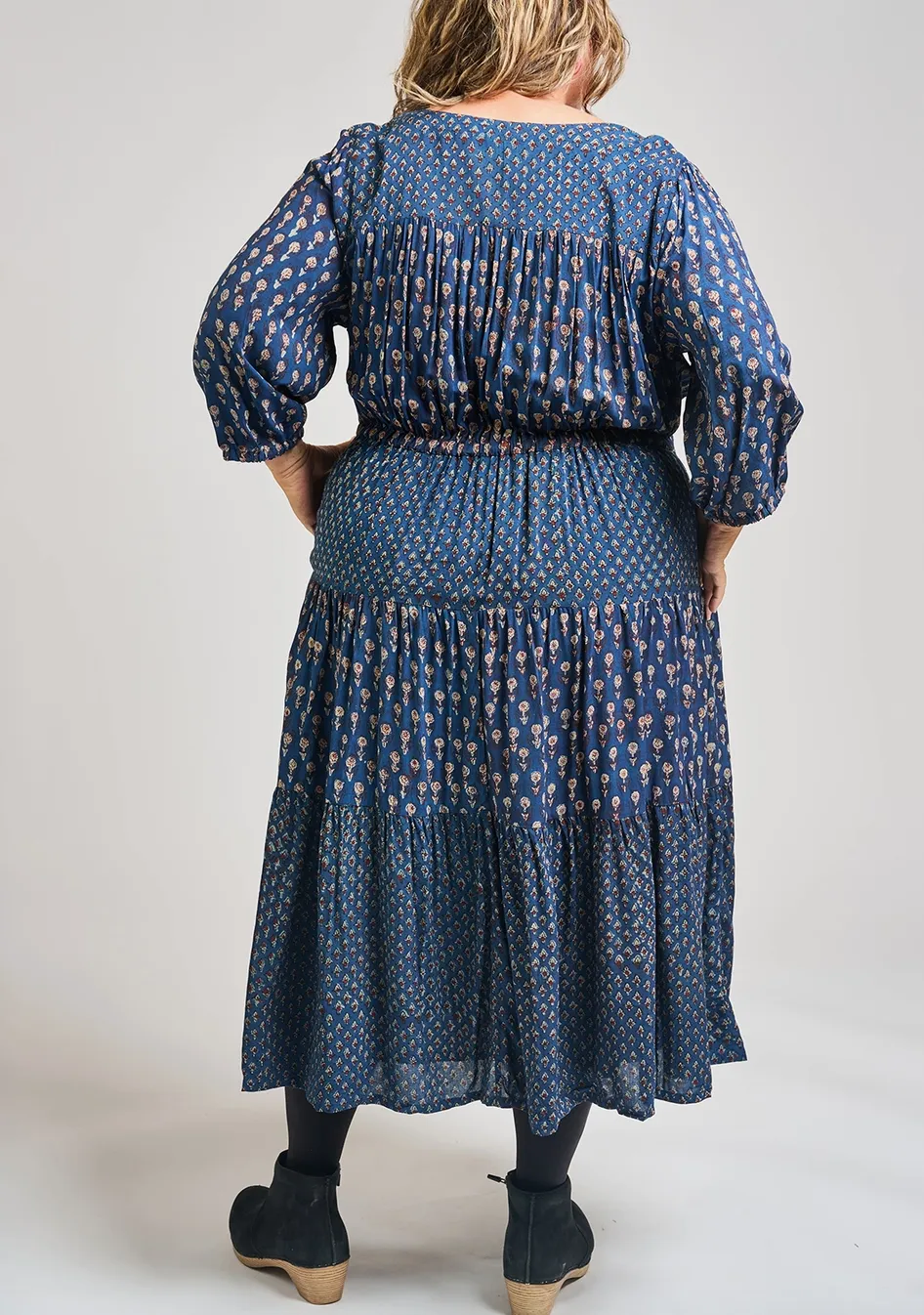 Adriana Dress -- Midnight Floral