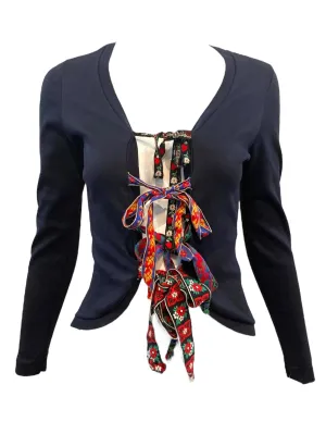 Alley Cat by Betsey Johnson Early '70s  Tie-Front Shirt