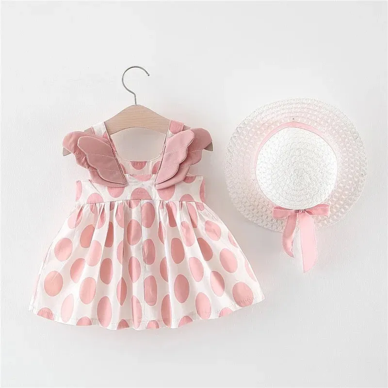 Assort. Floral babydoll w/hat