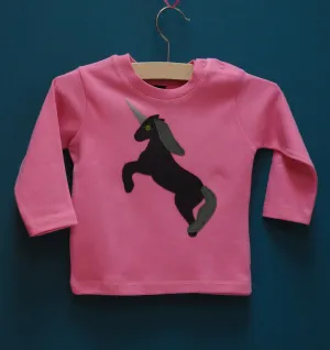 Baby Unicorn - Long Sleeved T-shirt - Pink