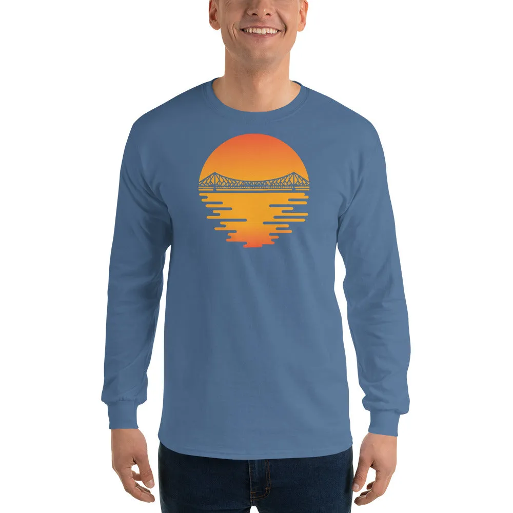 Bengali Ultra Cotton Long Sleeve T-Shirt - Howrah by the Dawn