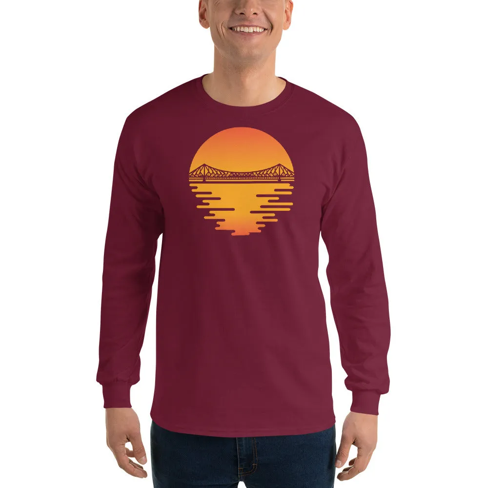 Bengali Ultra Cotton Long Sleeve T-Shirt - Howrah by the Dawn