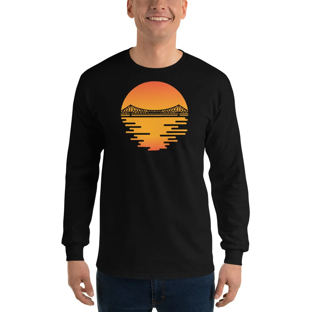 Bengali Ultra Cotton Long Sleeve T-Shirt - Howrah by the Dawn