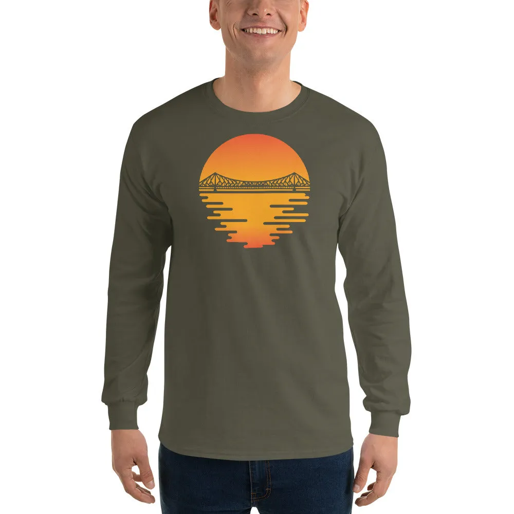 Bengali Ultra Cotton Long Sleeve T-Shirt - Howrah by the Dawn