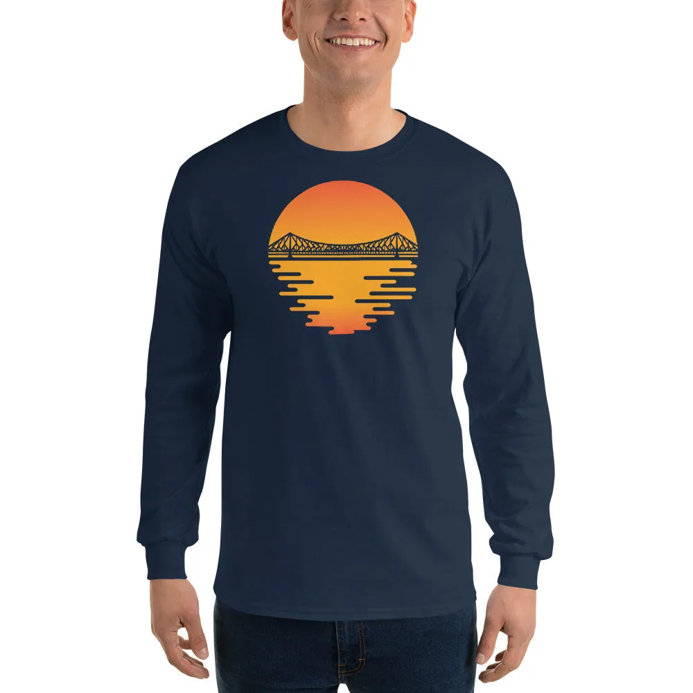 Bengali Ultra Cotton Long Sleeve T-Shirt - Howrah by the Dawn