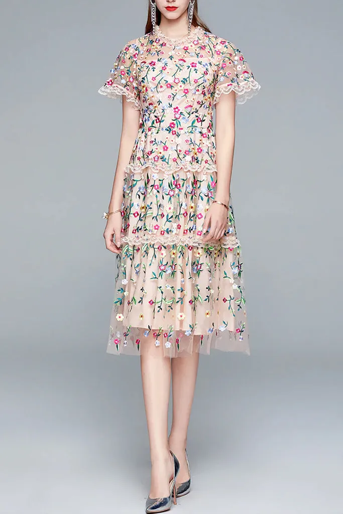 Blazing Dress with Lace and Tulle
