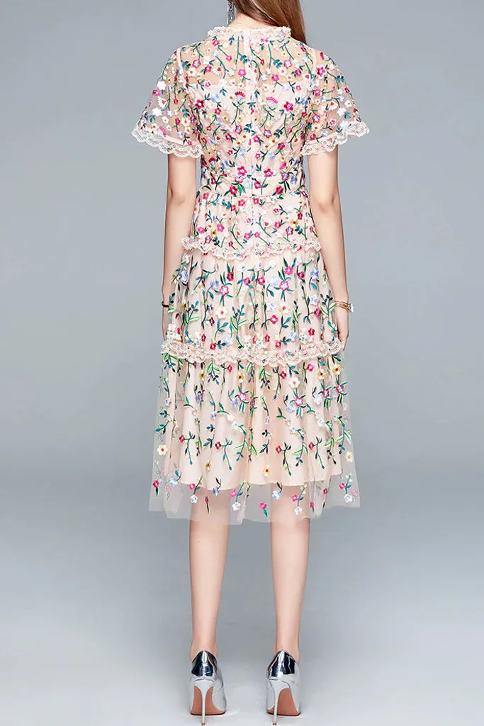 Blazing Dress with Lace and Tulle