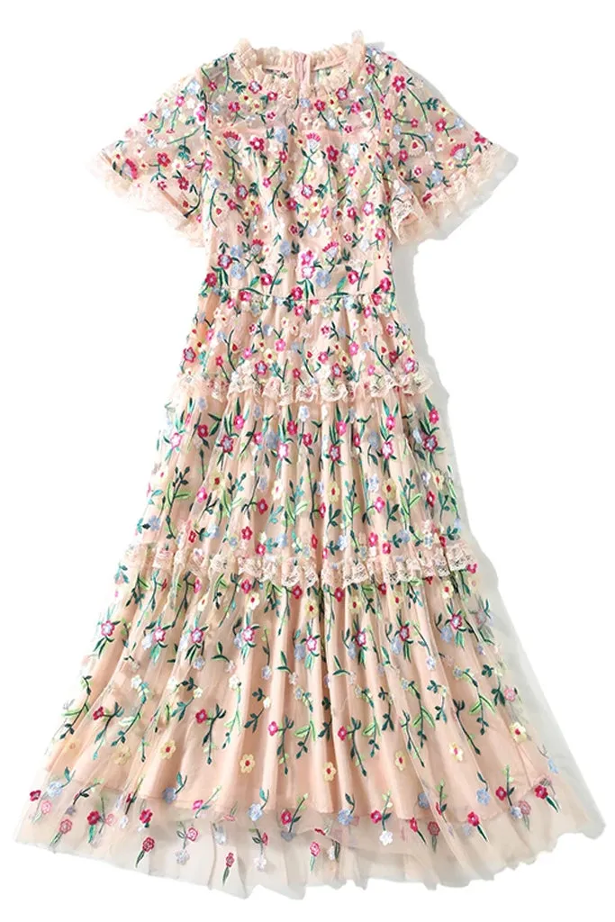 Blazing Dress with Lace and Tulle