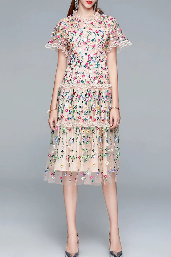 Blazing Dress with Lace and Tulle
