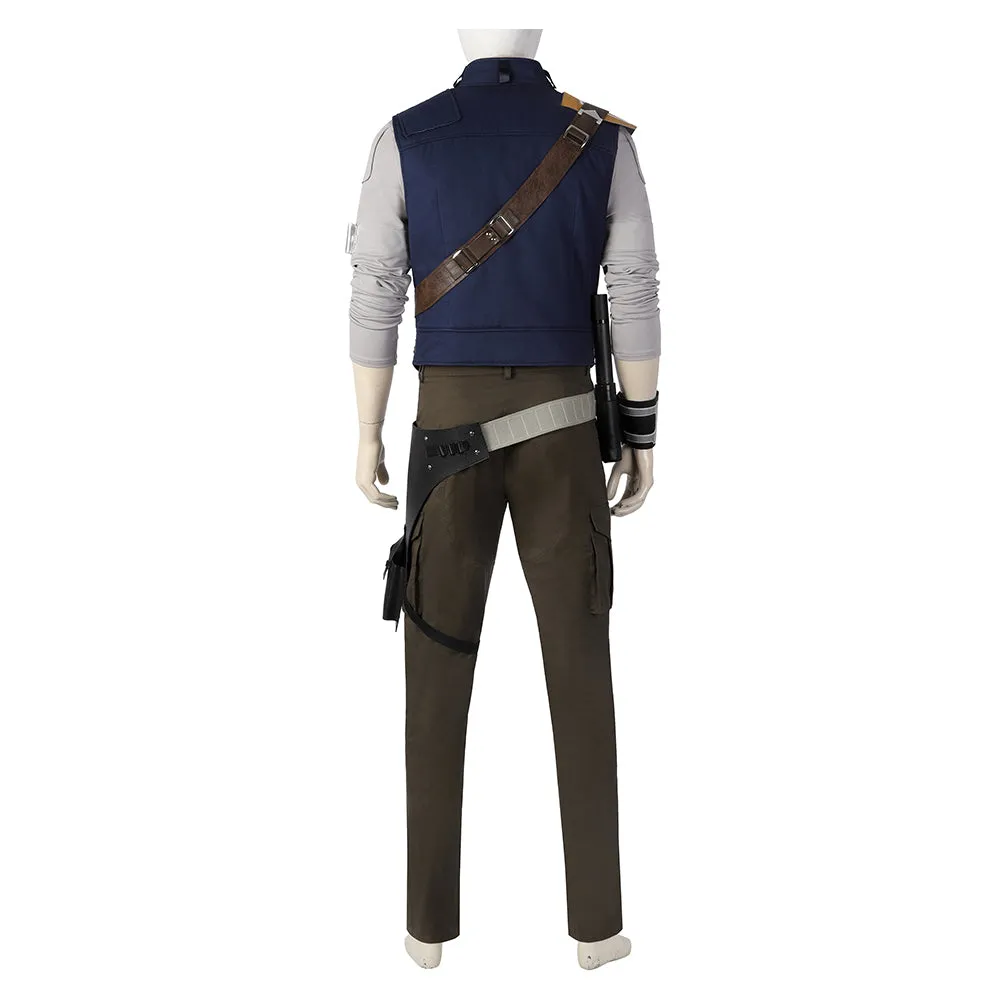 Cal Kestis Cosplay Costume Top Pants Belt Outfits Halloween Carnival Suit