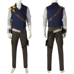 Cal Kestis Cosplay Costume Top Pants Belt Outfits Halloween Carnival Suit