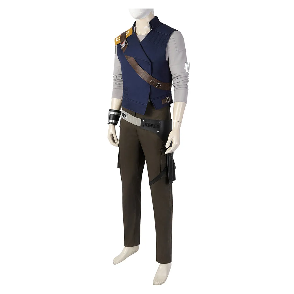 Cal Kestis Cosplay Costume Top Pants Belt Outfits Halloween Carnival Suit