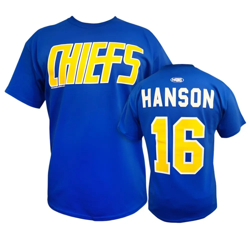 Charlestown Chiefs Jack Hanson Slapshot T-Shirt
