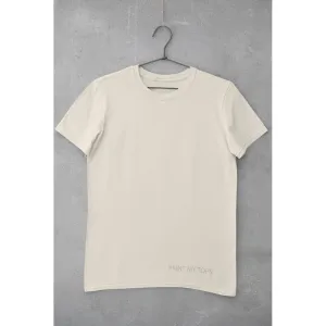 Crew Neck T-shirts Personalised with Your  Text On Front