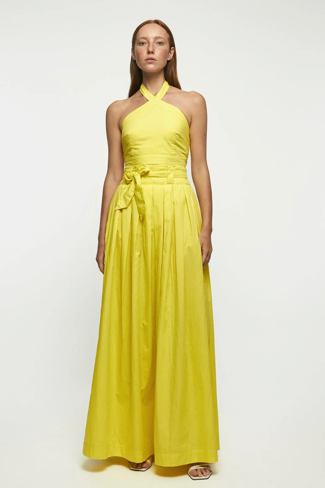 Cross Body Crop | Tie Up Maxi Skirt
