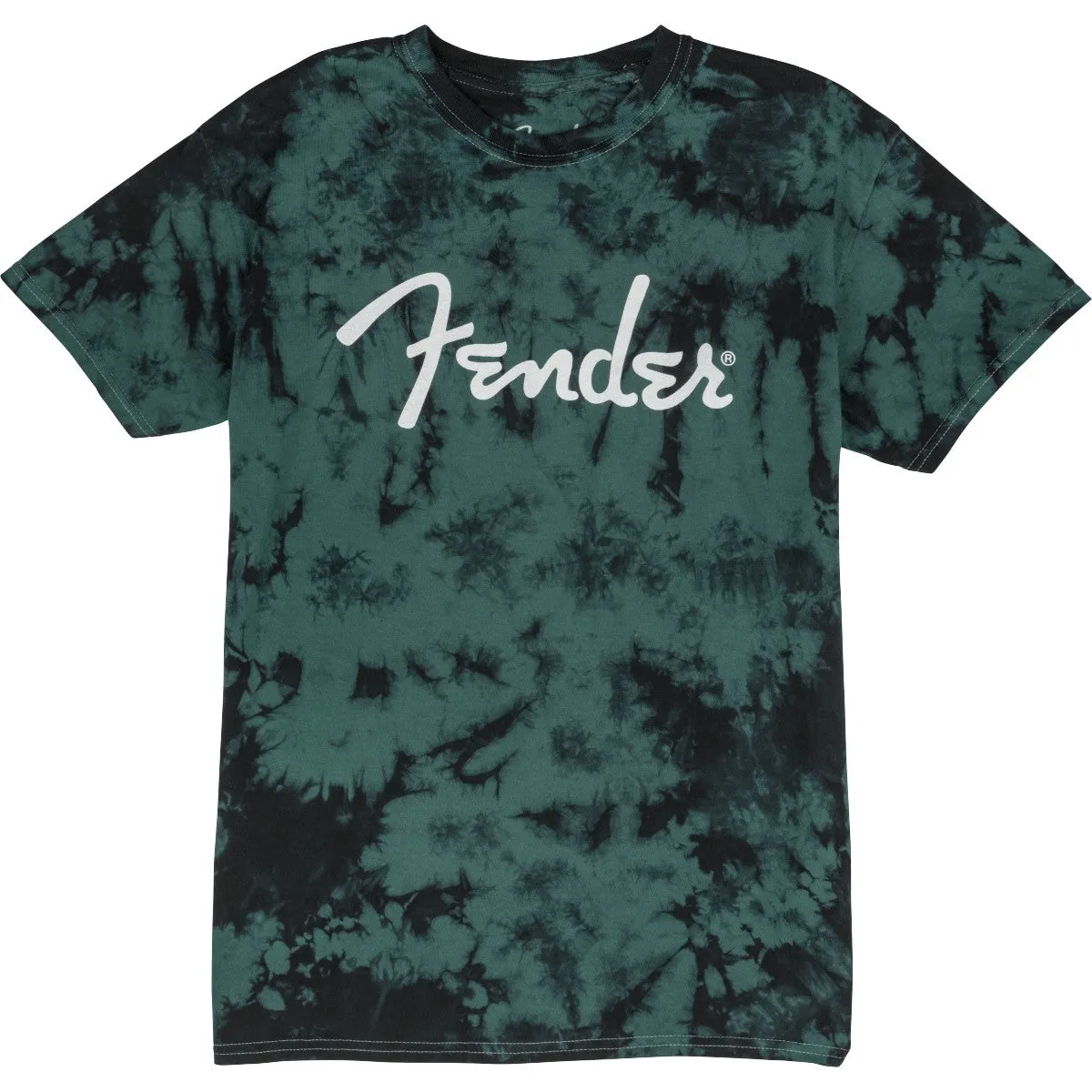 Fender Tie-Dye Logo T-Shirt, Blue, M 9122421406