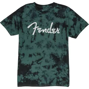 Fender Tie-Dye Logo T-Shirt, Blue, M 9122421406