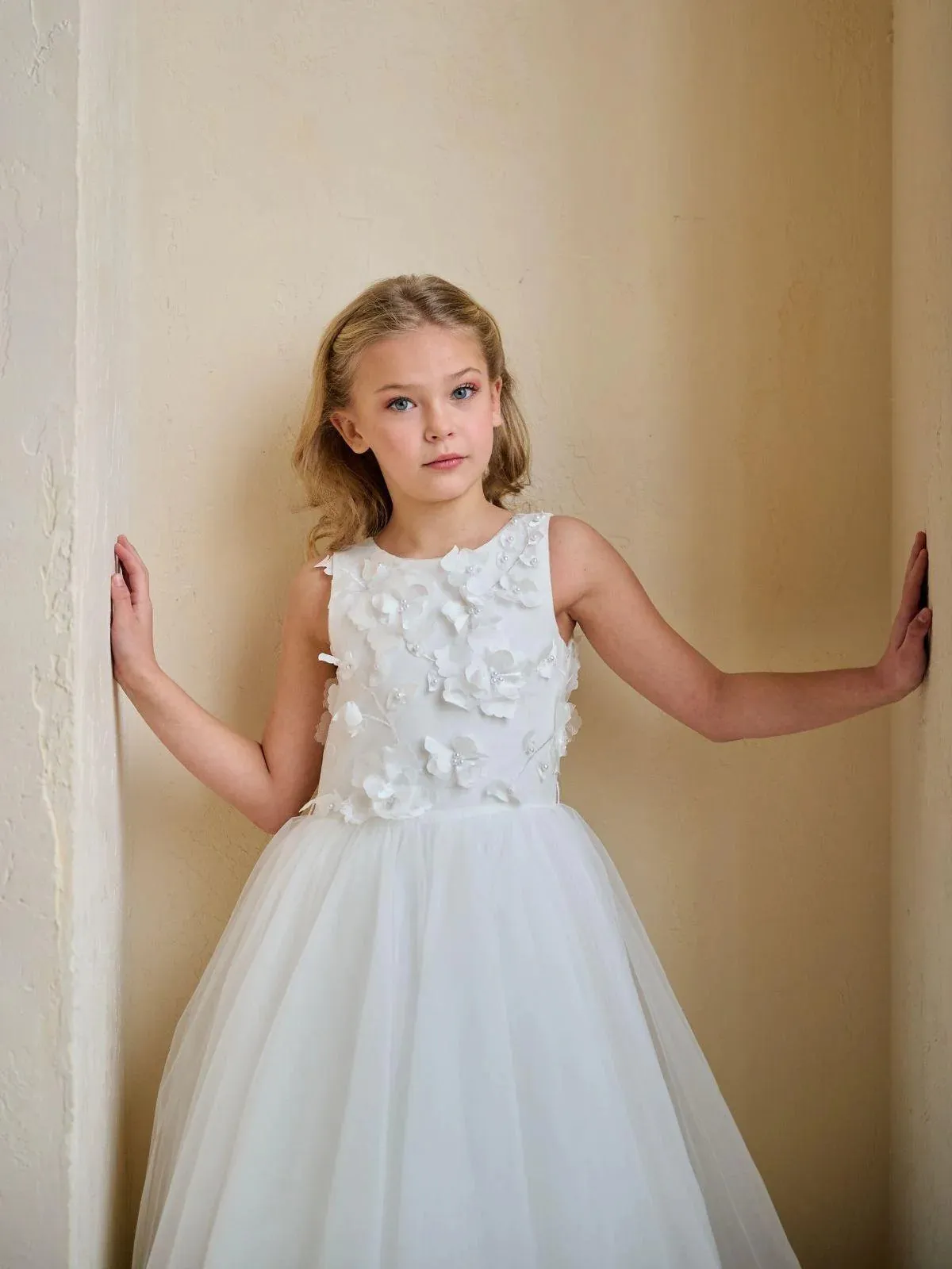 Floral Pearl Beaded Dress DS18