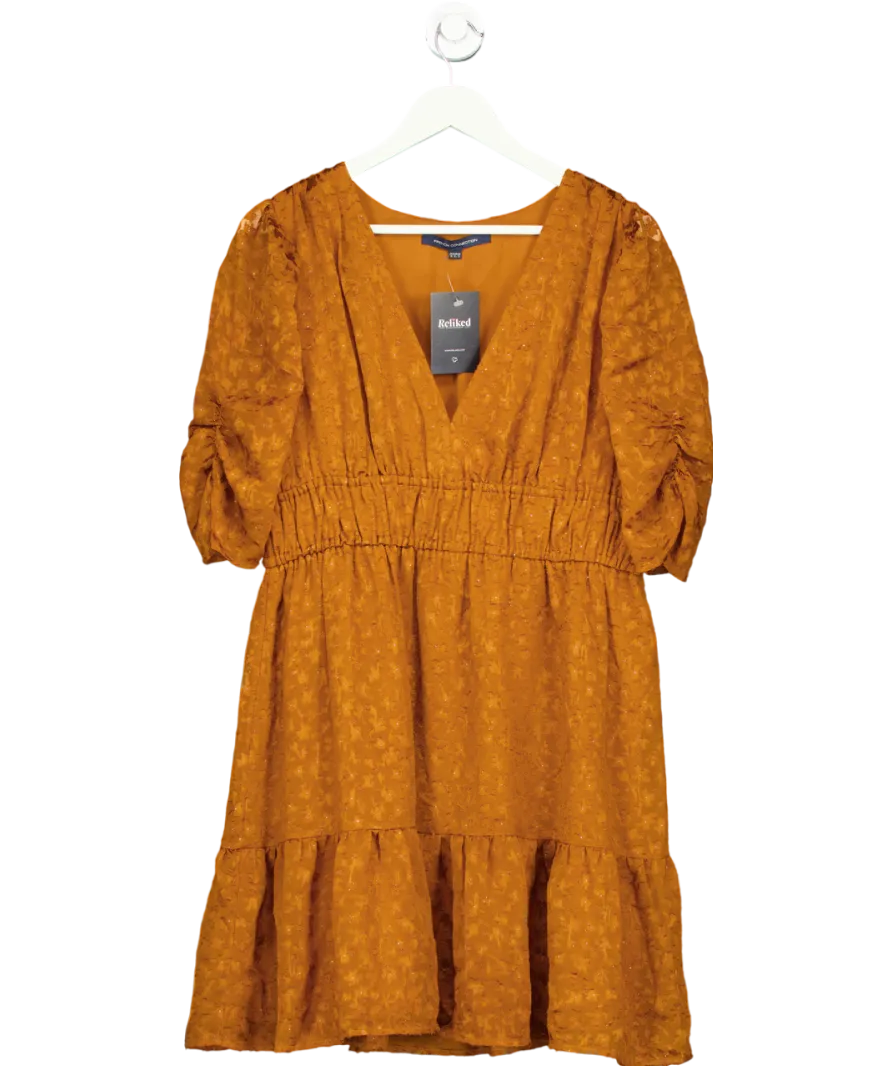 French Connection Brown Floral Dress UK 16