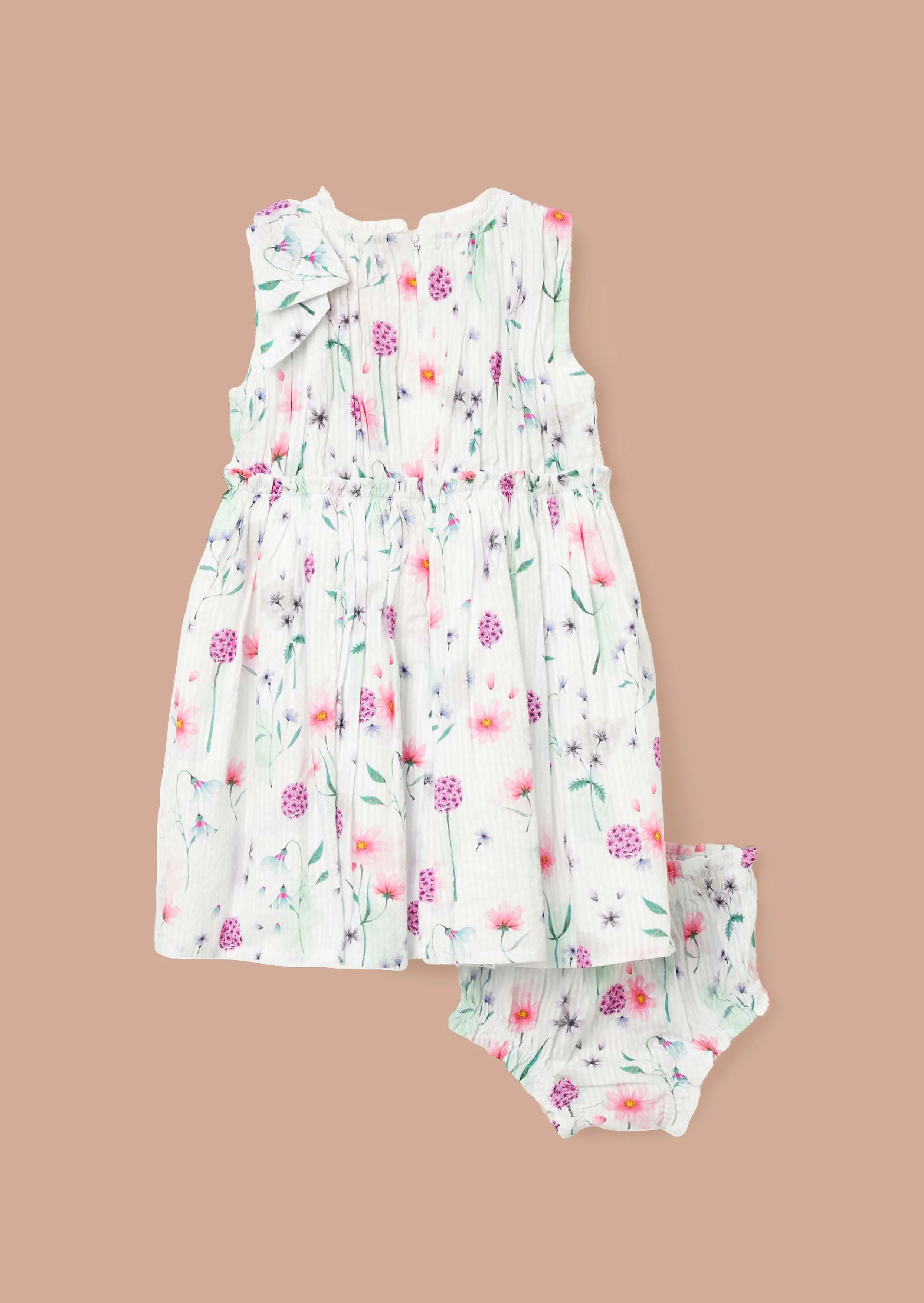 Giana Multi Watercolour Floral Dress And Bloomer