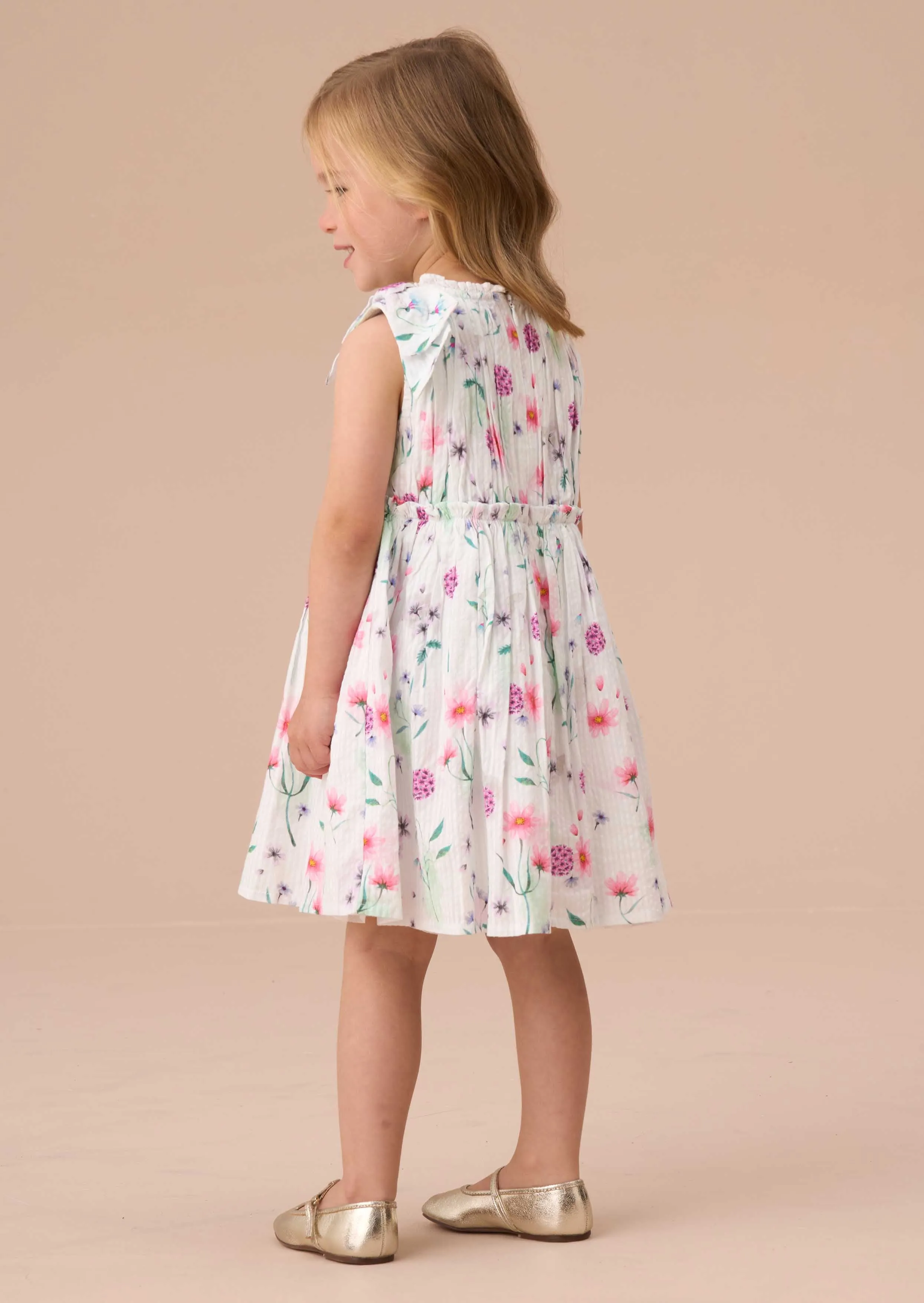 Giana Multi Watercolour Floral Dress And Bloomer