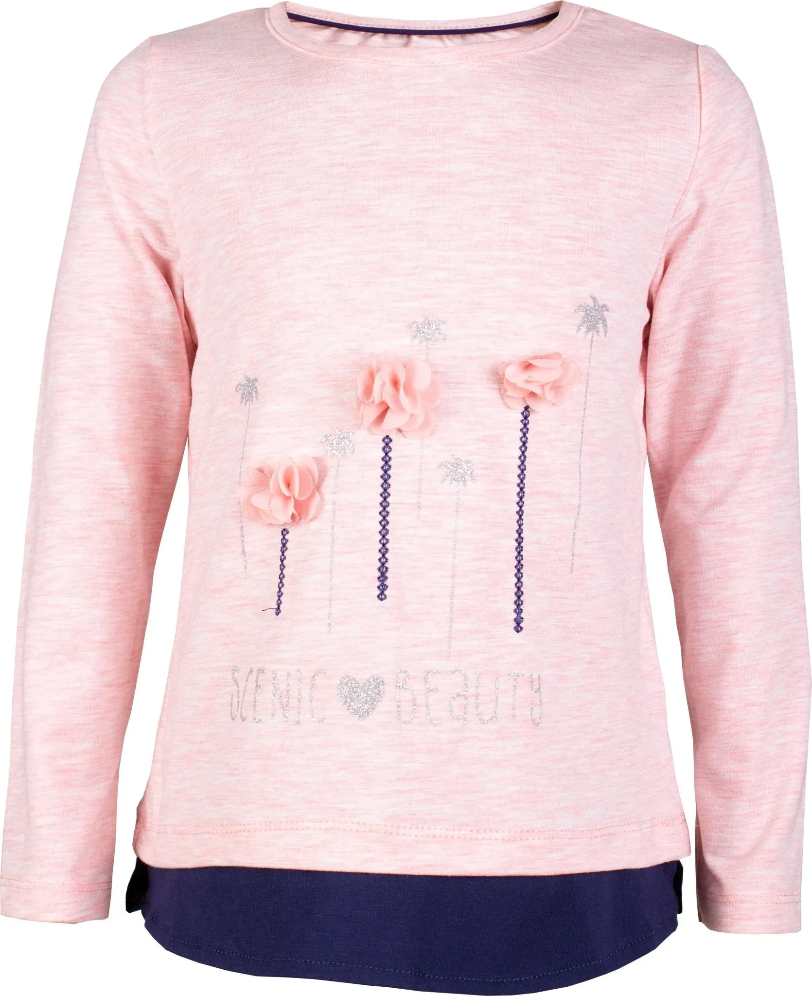 Girls Long Sleeve Palm Tree T-shirt