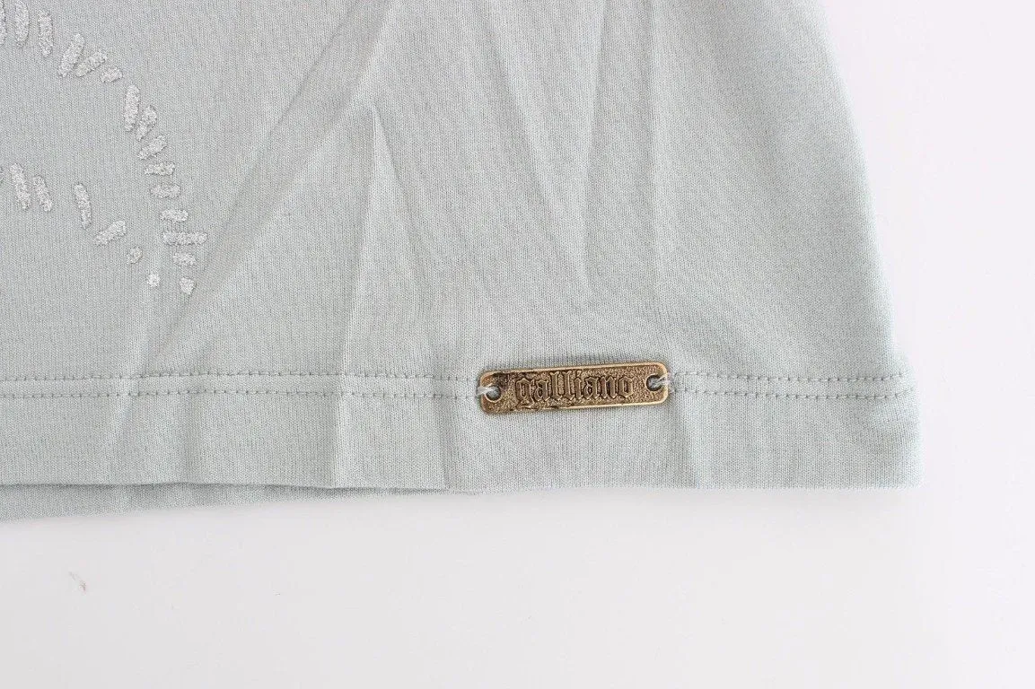 Gray jersey print top blouse