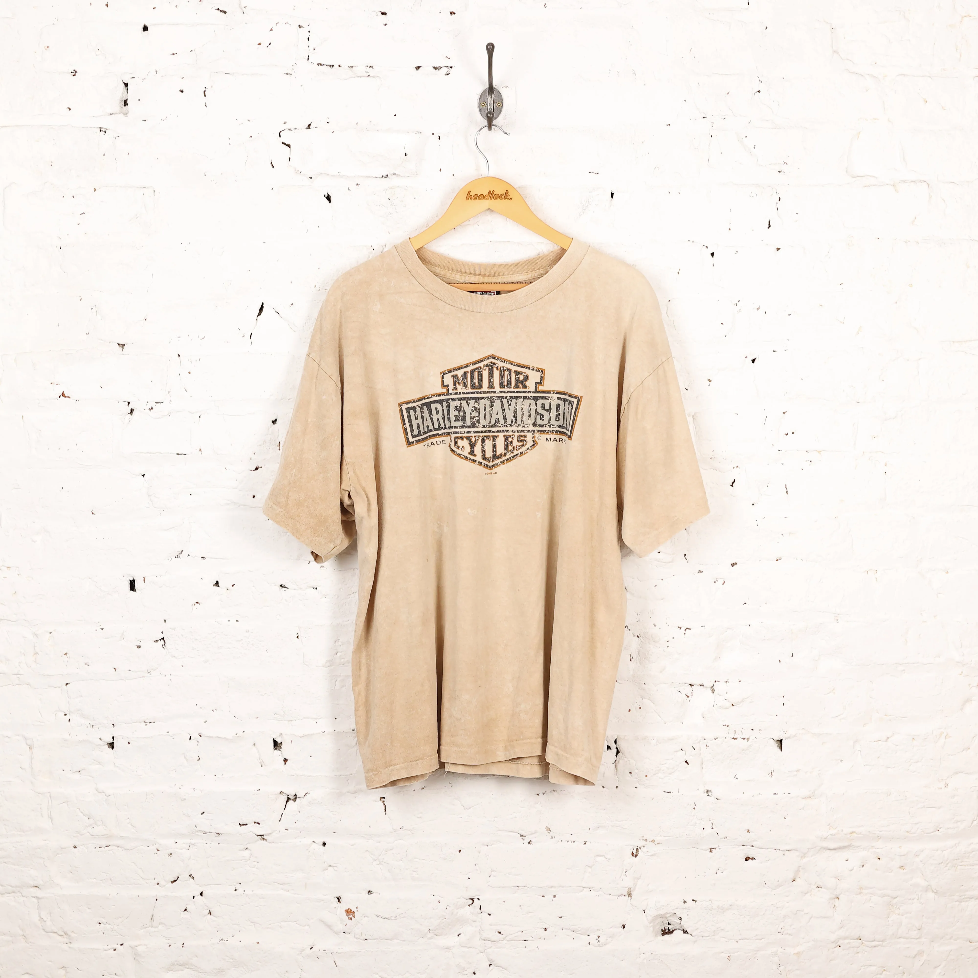 Harley Davidson Denver Colorado T Shirt - Beige - L