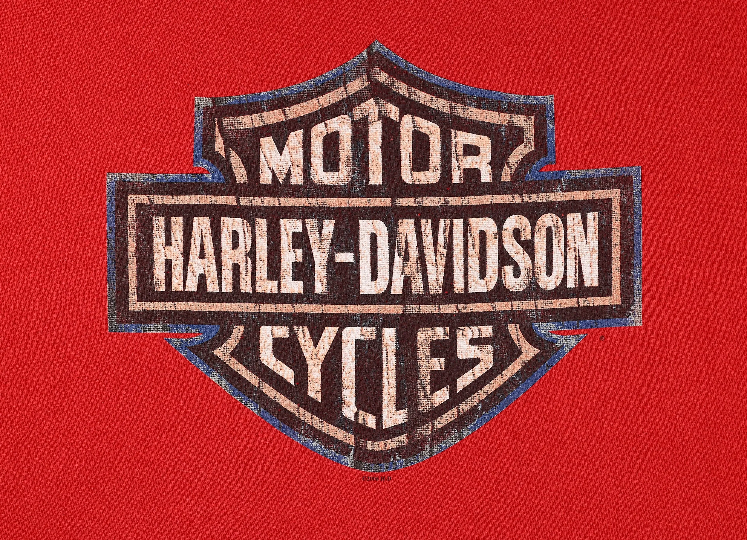 Harley Davidson Nags Head North Carolina Dealership T Shirt - Red - XL