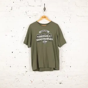 Harley Davidson T Shirt - Green - XL