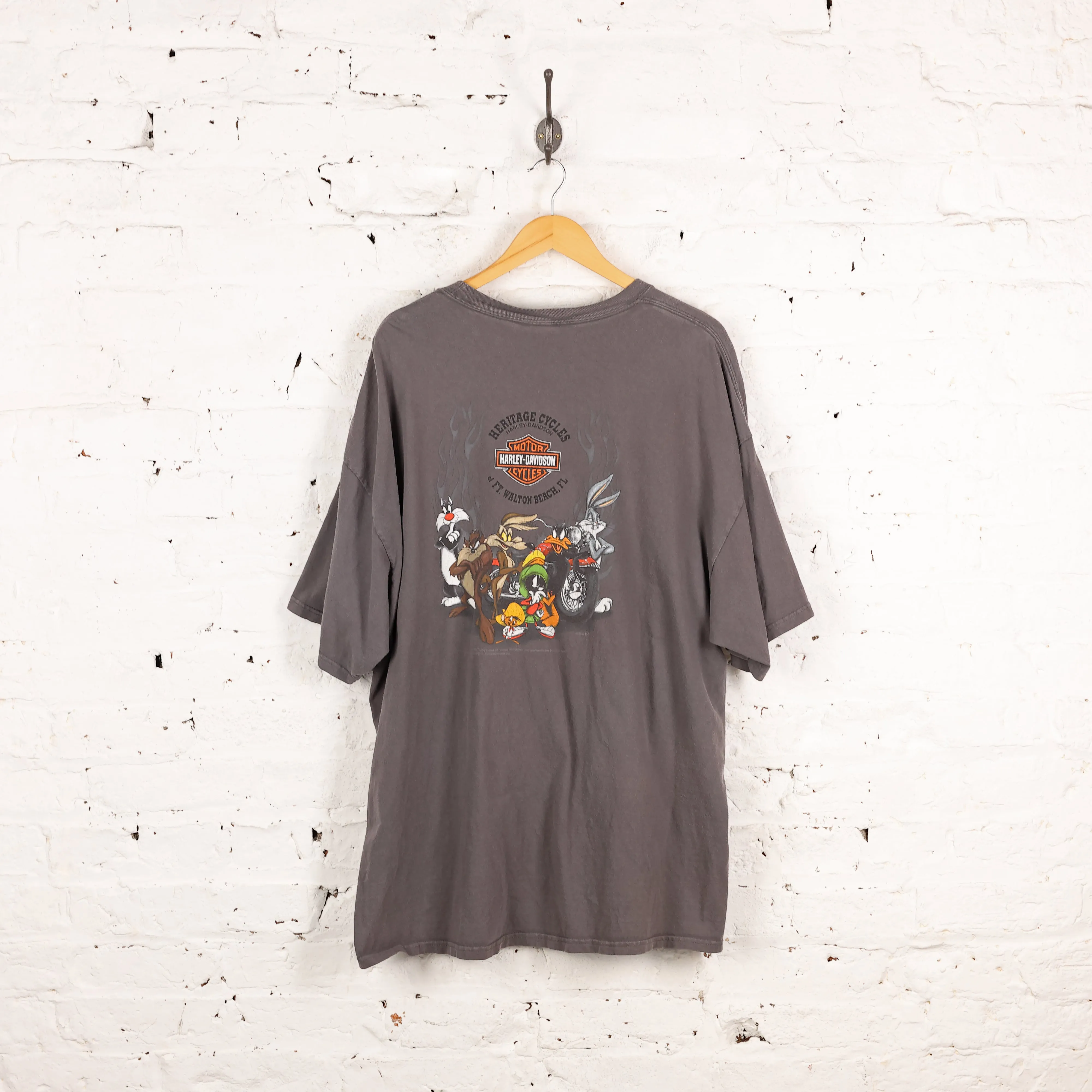 Harley Davidson Taz T Shirt - Grey - XXXL