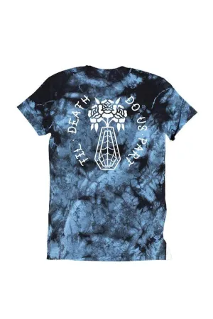 InkAddict MENS TIL DEATH BLUE TIE DYE Tee Shirt