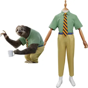Kids Children Zootopia2 Flash Cosplay Costume Dress Outfits Halloween Carnival Suit