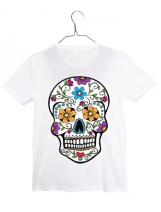 Kid's Day of the Dead White T-shirt