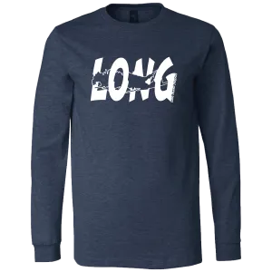 LI Offset Long Sleeve T-Shirt (Heather Navy)