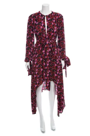 Magda Butrym Black Multi Floral Dress SZ 38