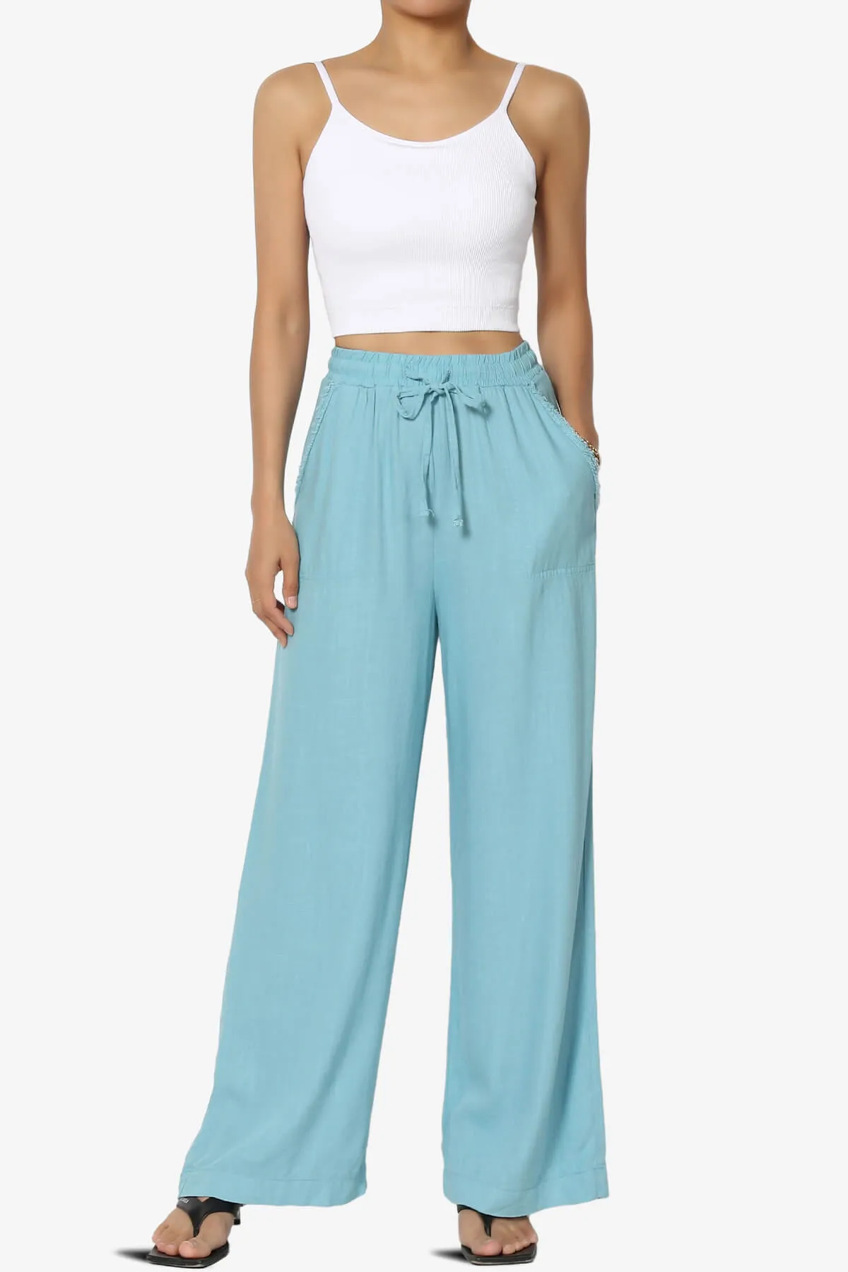 Nadeen Padded Ribbed Cropped Cami