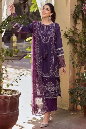 Pakistani Traditional Purple Long Kameez with Capri Eid Dress
