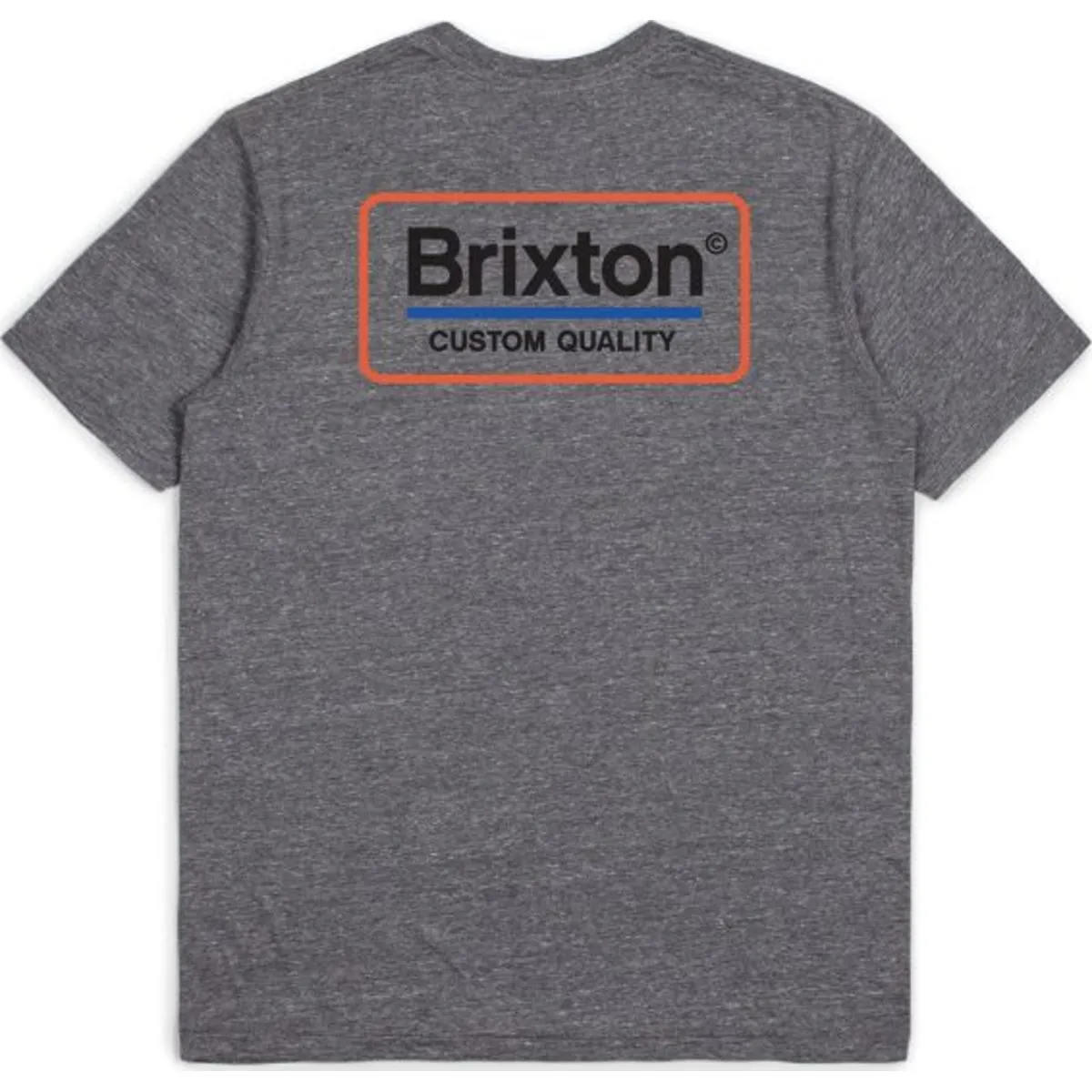 Palmer S/S Premium Tee - Heather Grey/Orange