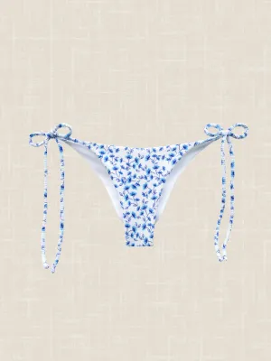 Paloma Bikini Bottom in Textured Poppi