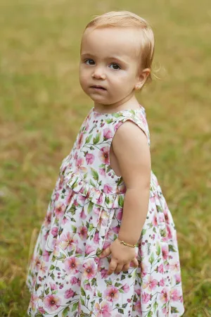 "Ada" Dusky Pink Floral Dress