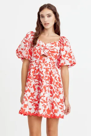 Remi Puff Sleeve Cotton Dress