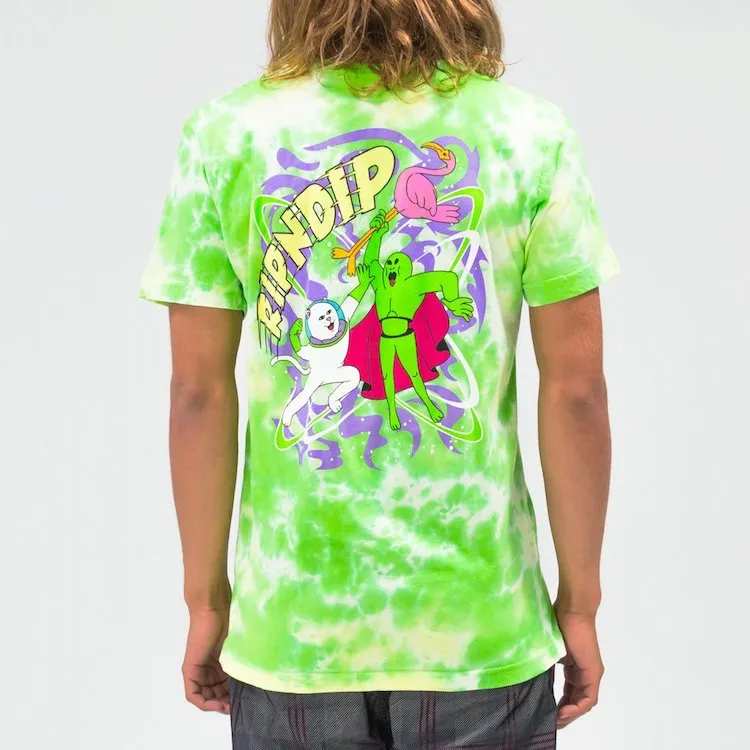 RIPNDIP Astronomic T-Shirt Green Lightning Wash