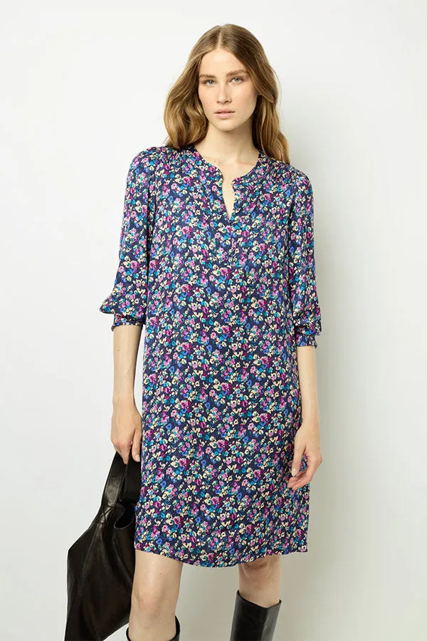 SALYA FLORAL JACQUARD MINI DRESS