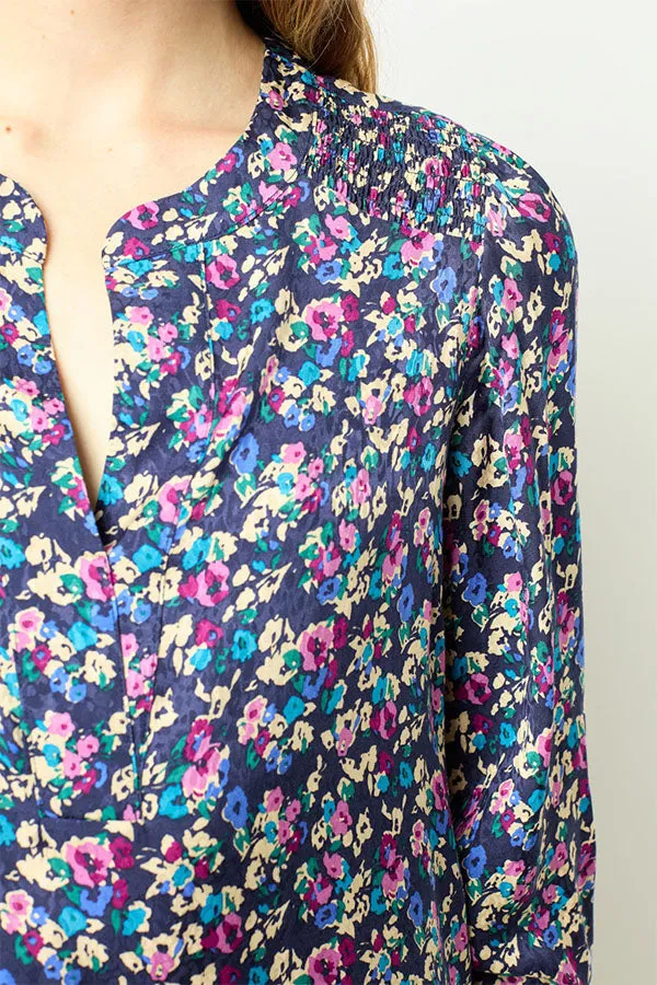 SALYA FLORAL JACQUARD MINI DRESS