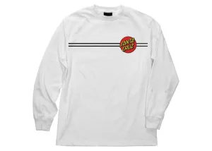 Santa Cruz Classic Dot Long Sleeve Tee White